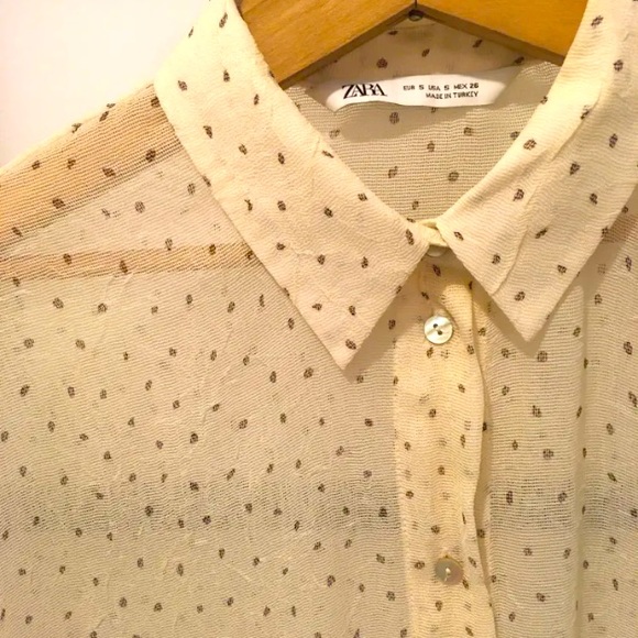 ❤️ Long, transparent shirt ZARA - Picture 1 of 2